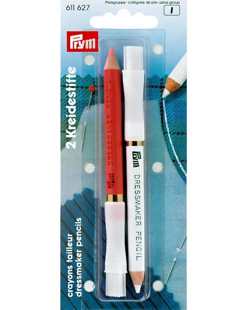 Prym Chalk Pencils & Brush White/pink (Due Jun)