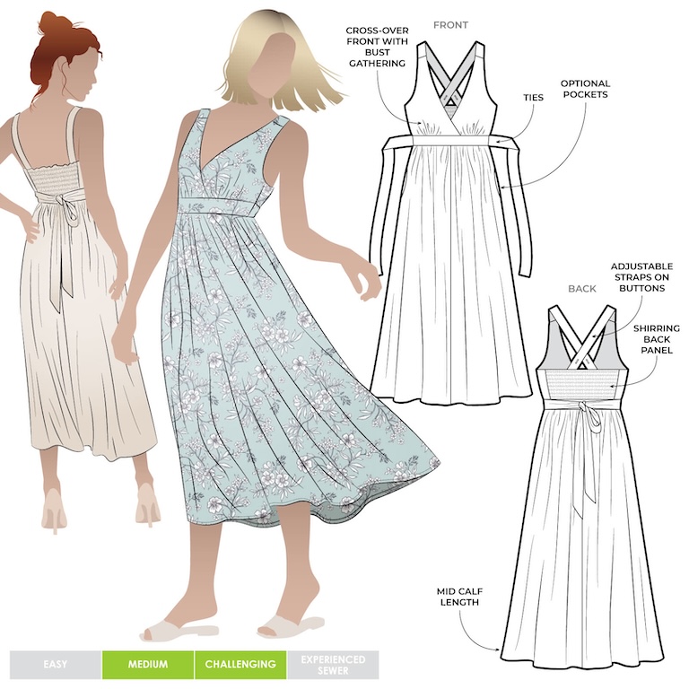 Livvy Woven Dress Pattern Size 18-30 By Style Arc