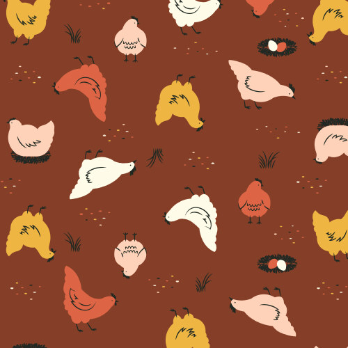 Free Range Hens from Homestead Haven by Shelby Warwood for Cloud9 Fabrics (Avail Feb)