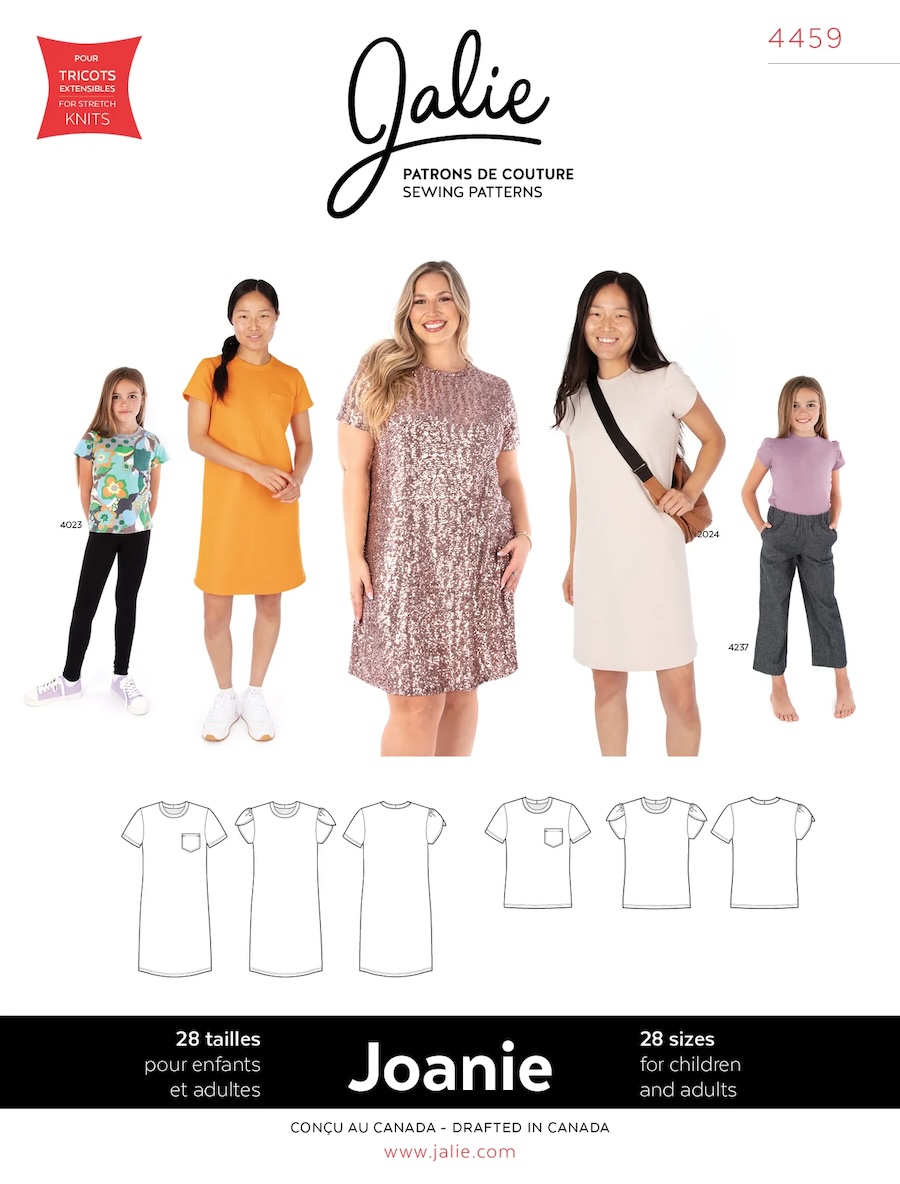 Joanie Dress And T-Shirt Pattern By Jalie