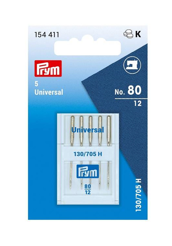 Prym Sewing Machine Needles 130/705 Universal 80/12 5 Pieces