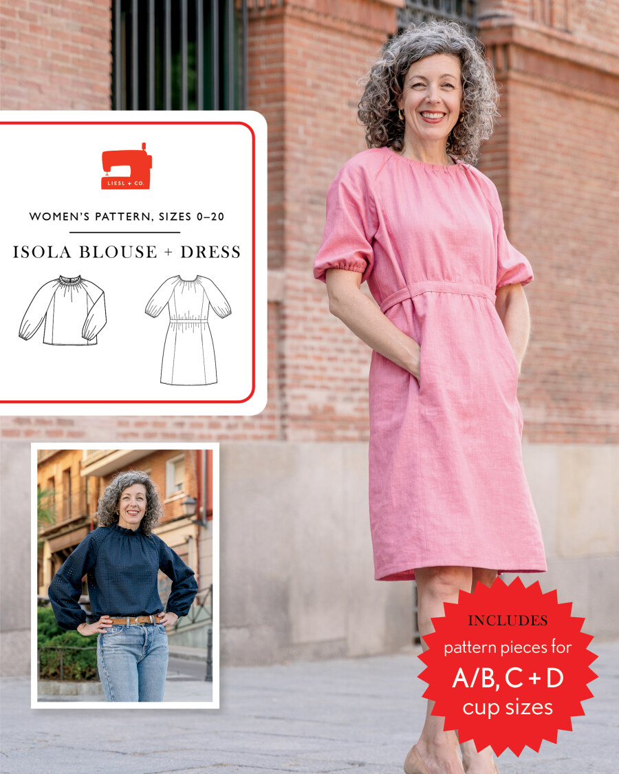 Isola Blouse & Dress Pattern By Liesl + Co