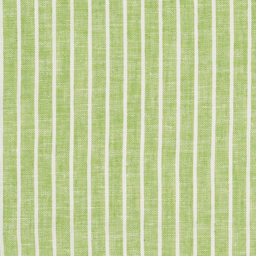 Lime Yarn Dyed Wide Stripe Linen Cotton Blend From Carbury By Modelo Fabrics