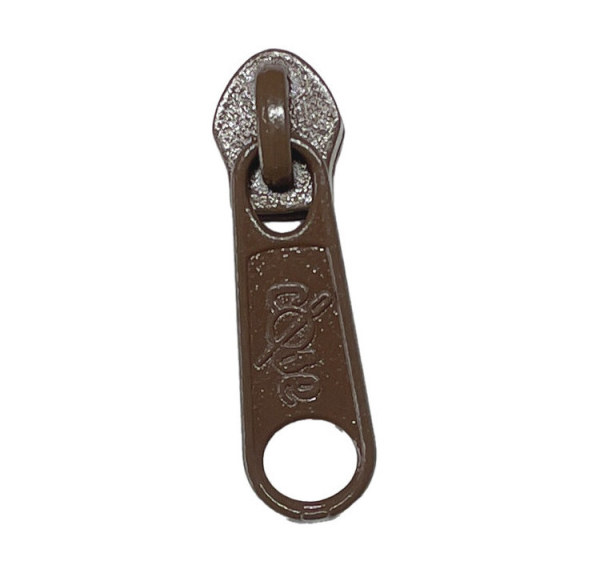 Brown Heavy Duty #5 Non-Lock Zipper Pull Bulk