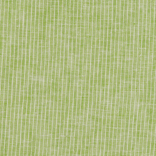 Lime Yarn Dyed Fine Stripe Linen Cotton Blend From Carbury By Modelo Fabrics