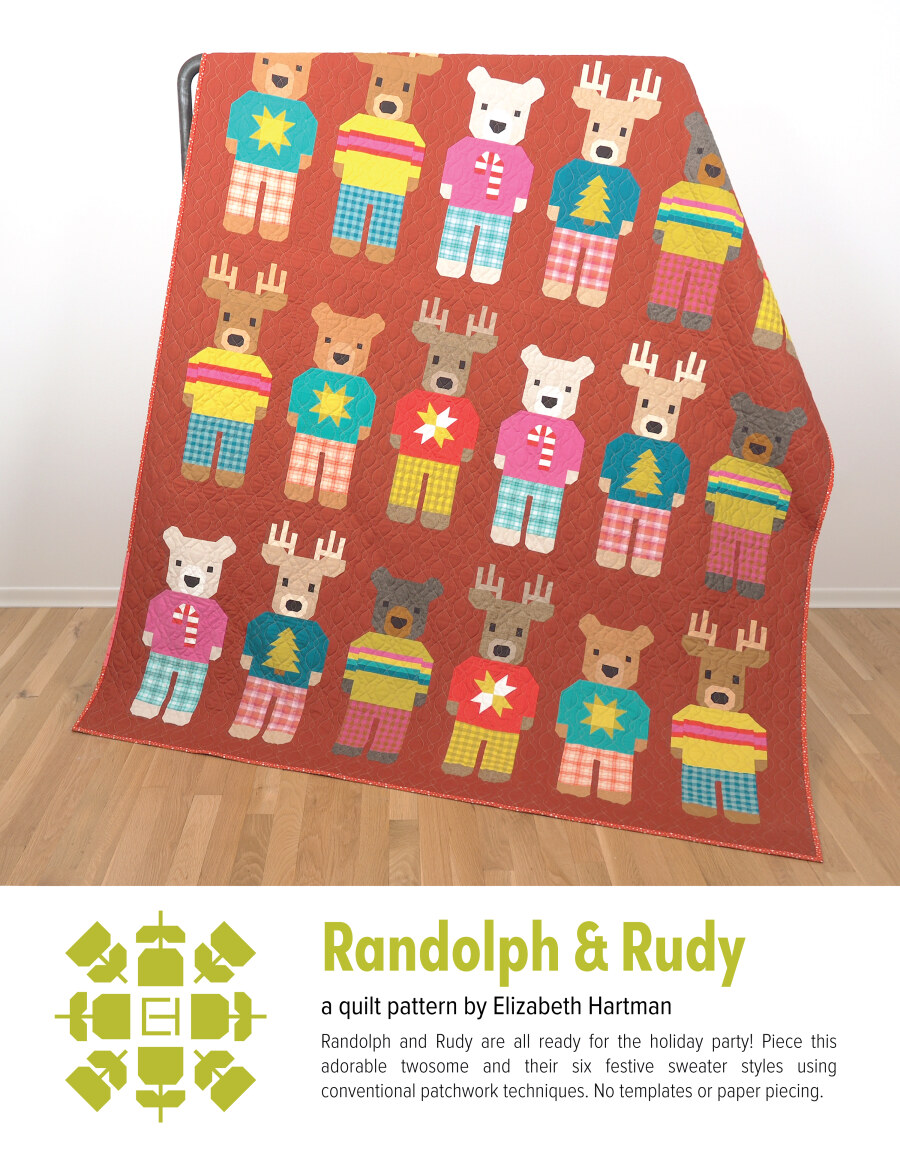 Randolph And Rudy Quilt Pattern Book By Elizabeth Hartman (Due Aug)