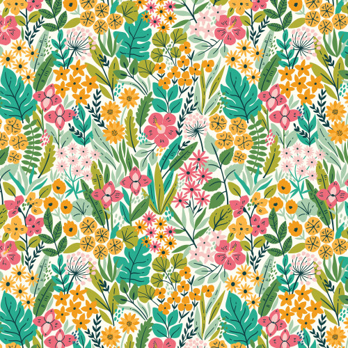 Floral Garden from Bohemian Paradise in Multi by Maria Galybina for Cloud9 Fabrics (Avail Apr)