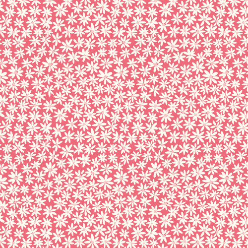 Tiny Daisies from Bohemian Paradise in Dark Pink by Maria Galybina for Cloud9 Fabrics (Avail Apr)