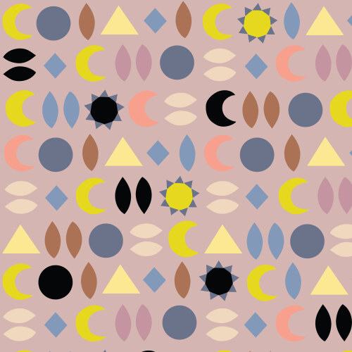 Sun and Moon from Sun Seed Moon by Leah Duncan for Cloud9 Fabrics (Due Mar)