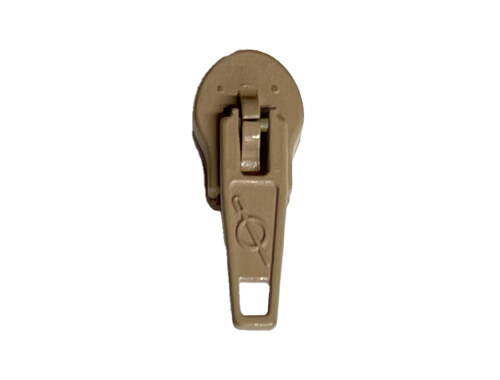 Beige Standard #3 Pinlock Zipper Pull Bulk