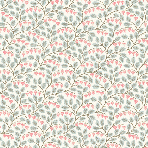 Bleeding Heart from Cottage Garden in Lt Turquoise/Pink for Cloud9 Fabrics (Avail Apr)