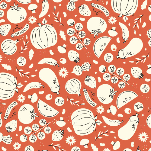 Freshly Picked in Red from Homestead Haven by Shelby Warwood for Cloud9 Fabrics (Avail Feb)