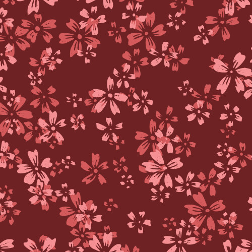 Wildflower 108in in Burgundy from Eventide by Jillian Anderson for Cloud9 Fabrics (Avail Mar)