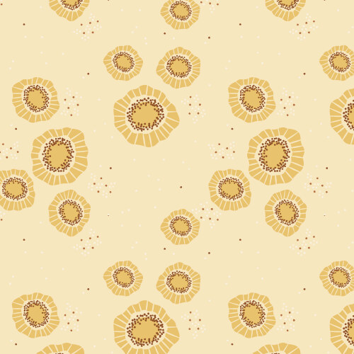 Sparkle Blooms from Florissima in Gold by Juliana Tipton for Cloud9 Fabrics (Avail Apr)