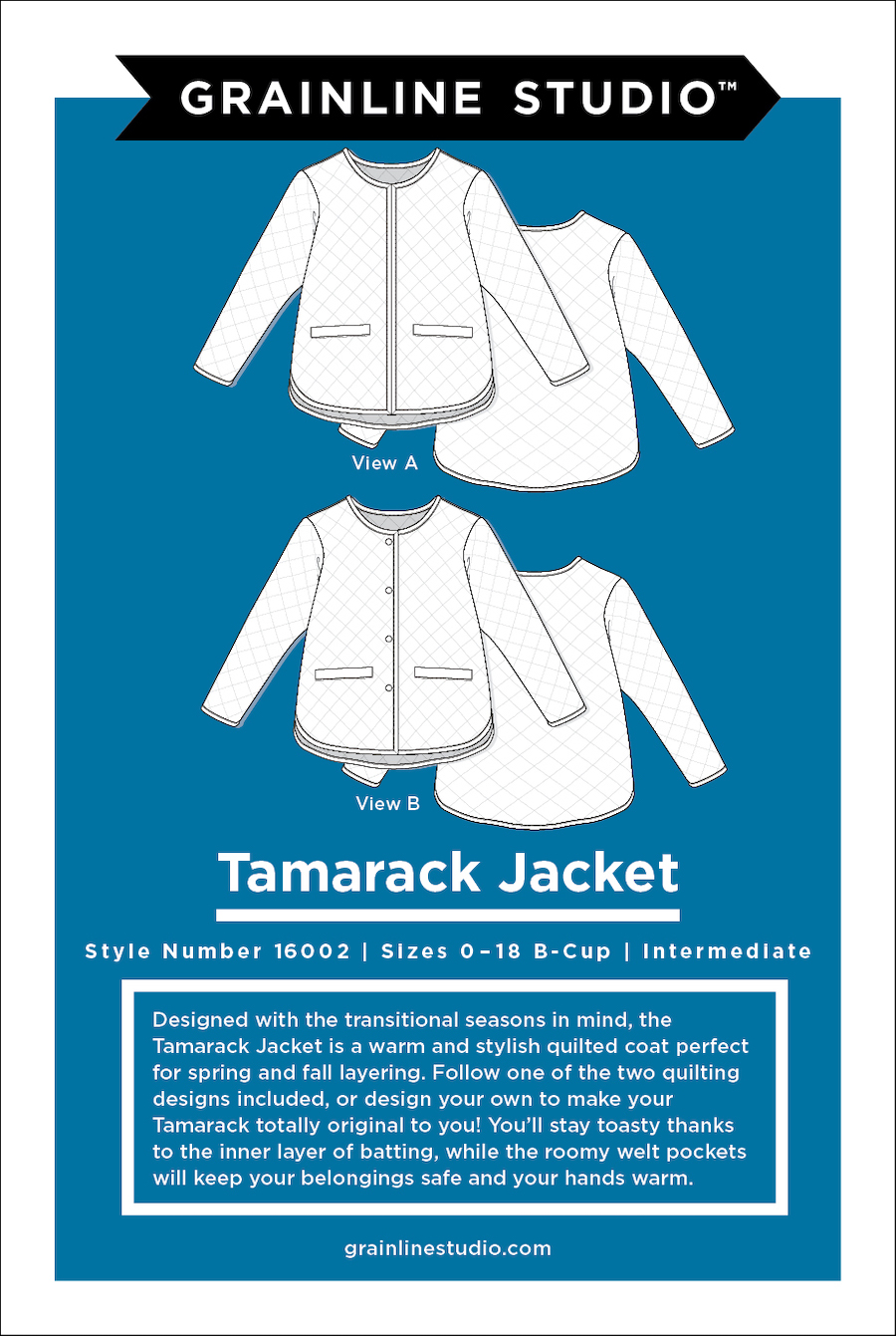 Tamarack Jacket Pattern - Grainline Studio - Wholesale by Hantex Ltd UK EU