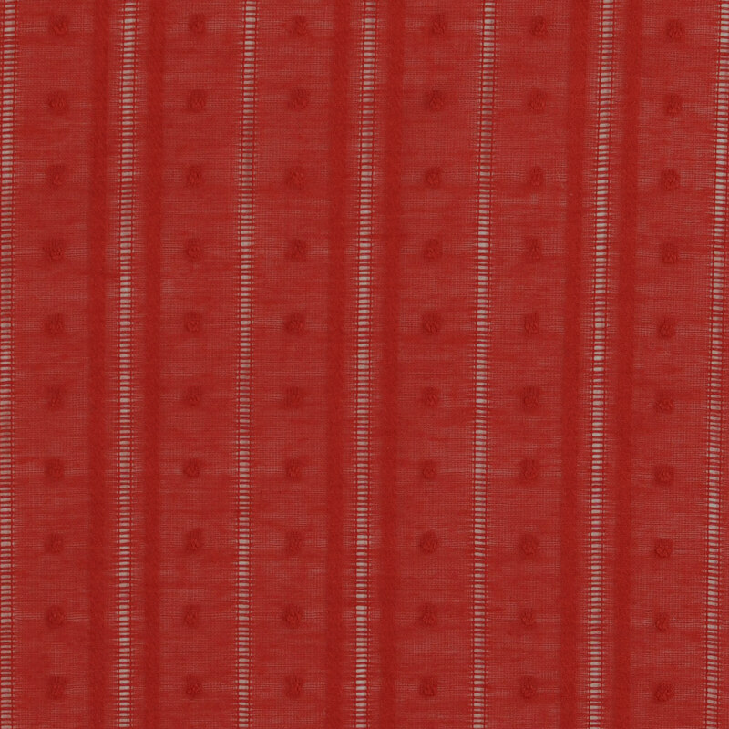 Brick Red Dobby Voile From Kaibo By Modelo Fabrics