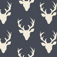 Hello Bear Buck Forest Twilight Knit - Art Gallery Fabric 58in/60in Per Metre