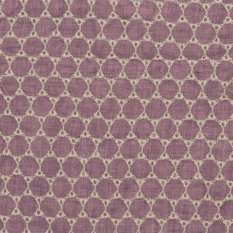 Grape Embroidered Cotton Blend Lawn From Tanta By Modelo Fabrics