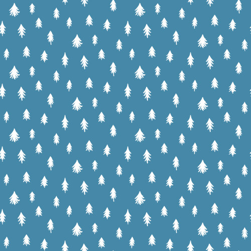 In the Pine from Camp Canine in Blue by Krissy Mast for Cloud9 Fabrics (Avail Apr)