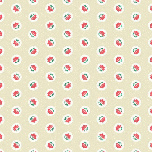 Dot Blossoms in Watermelon from Little Bo by Kimberly Morgan for Cloud9 Fabrics (Avail Feb)