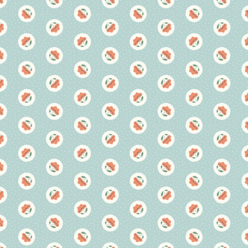 Dot Blossoms in Powder from Little Bo by Kimberly Morgan for Cloud9 Fabrics (Due Feb)