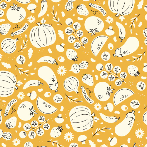 Freshly Picked in Yellow from Homestead Haven by Shelby Warwood for Cloud9 Fabrics (Avail Feb)