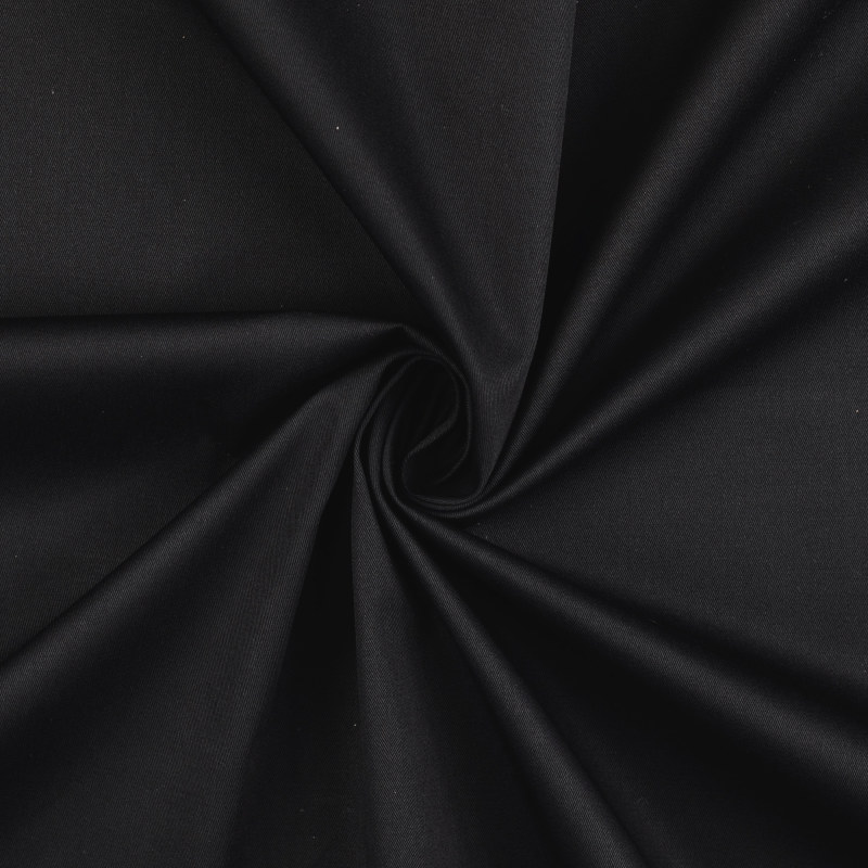 Attica Black Cotton Stretch Twill Fabric - Wholesale by Hantex Ltd UK EU