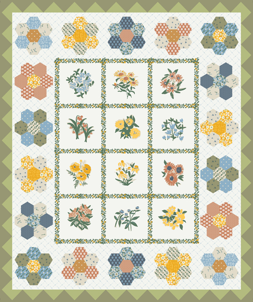 Kitchen Garden Panel from Potager by Sharon Holland for AGF (Avail Mar)